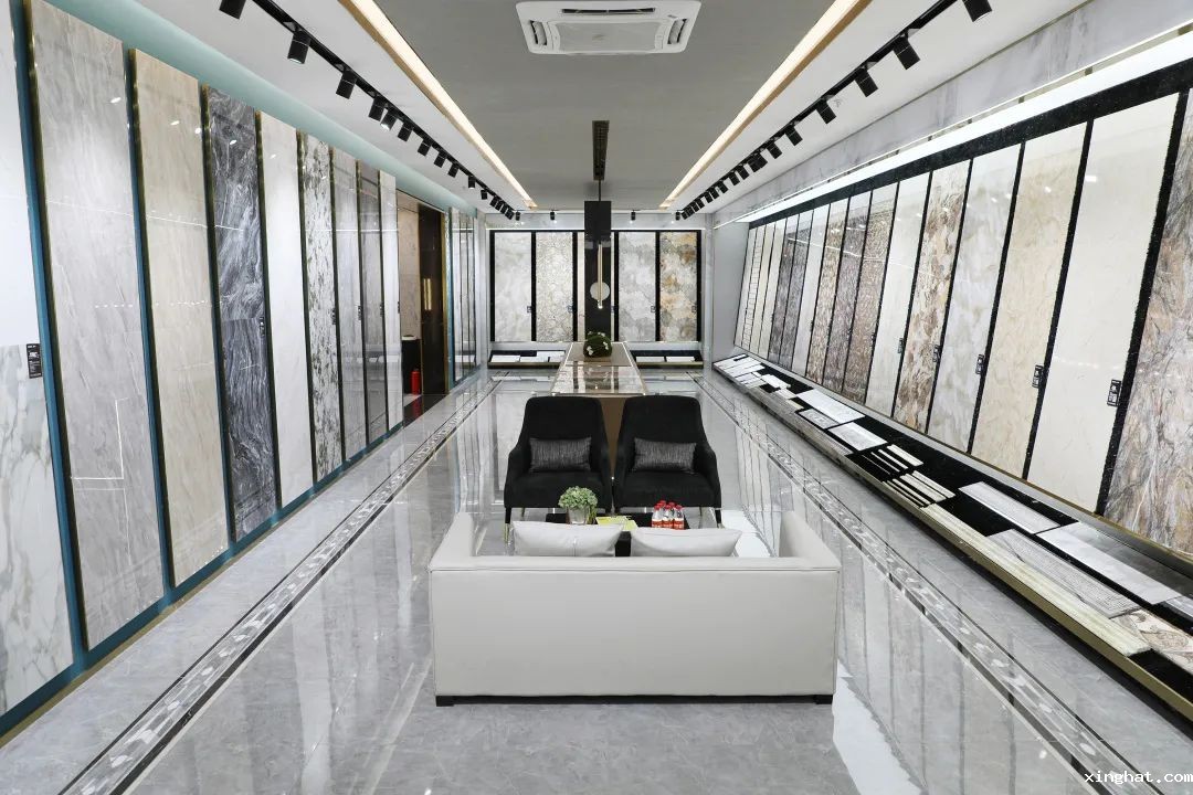 佛山陶瓷金丝玉玛瓷砖高端大气的展厅